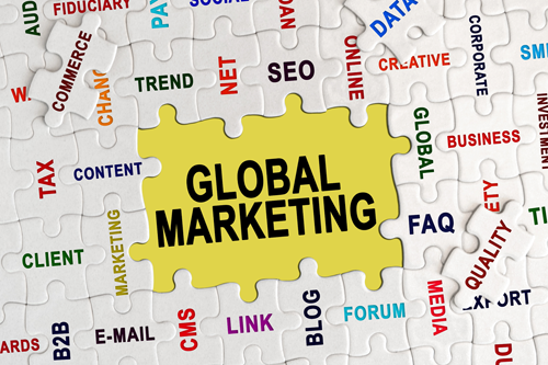 Global marketing concept with puzzle pieces representing missteps